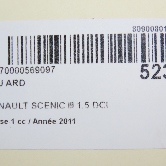 Feu arrière droit occasion RENAULT SCENIC III Phase 1 04-2009->11-2011 1.5 DCI 110ch 265500013R 5