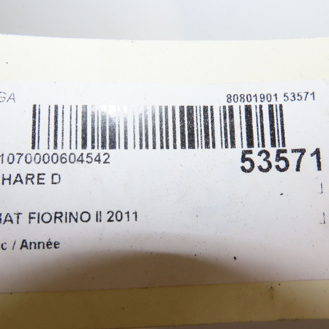 Phare droit occasion FIAT FIORINO III Phase 1 01-2008->... 1.3 MULTIJET 16v 95ch 52086838 6