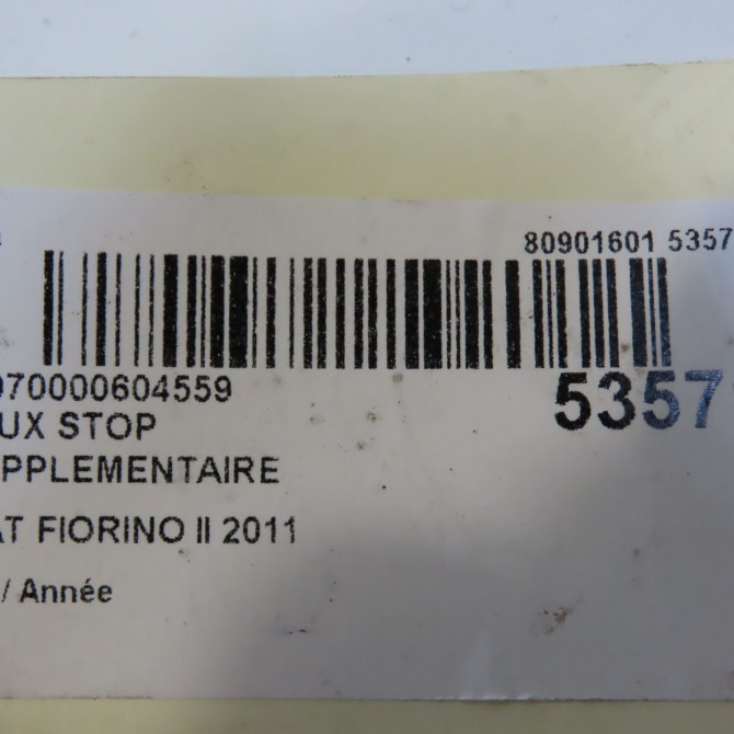 Feux stop supplementaire occasion FIAT FIORINO III Phase 1 01-2008->... 1.3 MULTIJET 16v 95ch 1368652080 5
