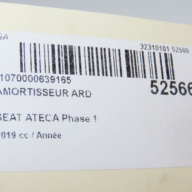 Amortisseur arrière droit occasion SEAT ATECA Phase 1 06-2016->... 5Q0513049HP 5
