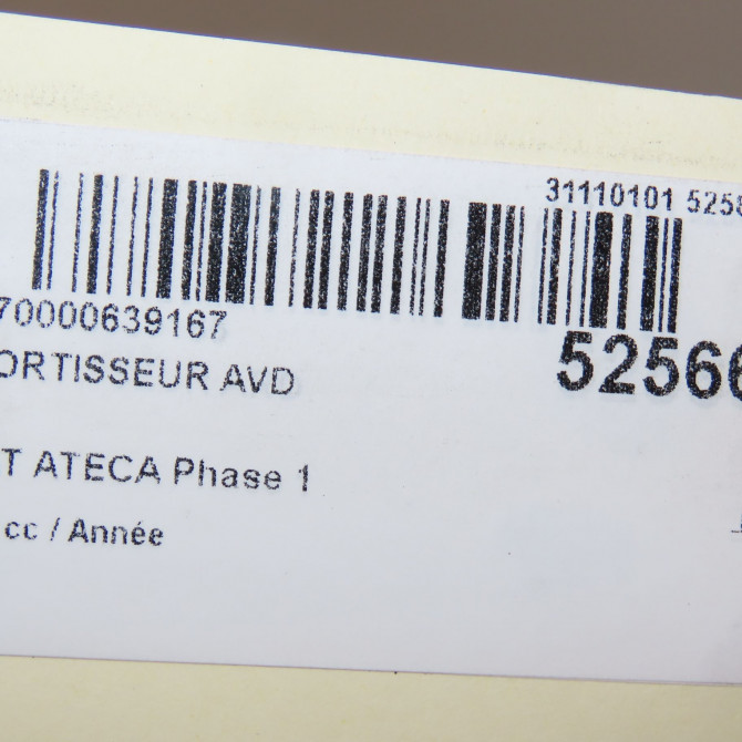 Amortisseur avant droit occasion SEAT ATECA Phase 1 06-2016->... 5Q3413031H 6