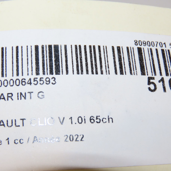 Feu arrière interieur gauche occasion  265553226R 6