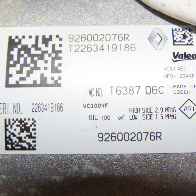 Compresseur air conditionne occasion  926002076R 7