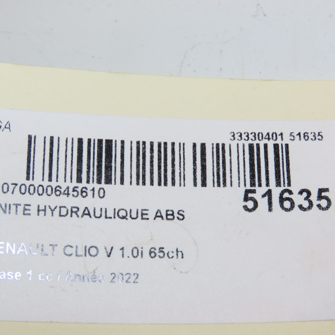 Unité hydraulique ABS occasion  476603511R 8