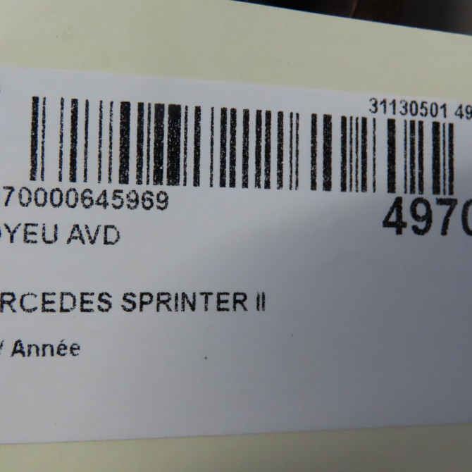 Moyeu avd occasion MERCEDES SPRINTER II 5