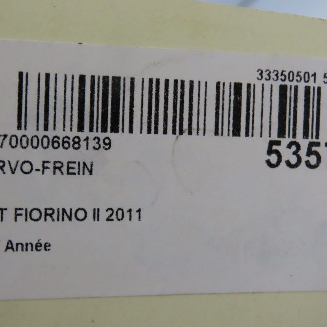 Servo-frein occasion FIAT FIORINO III Phase 1 01-2008->... 1.3 MULTIJET 16v 95ch 77365888 5