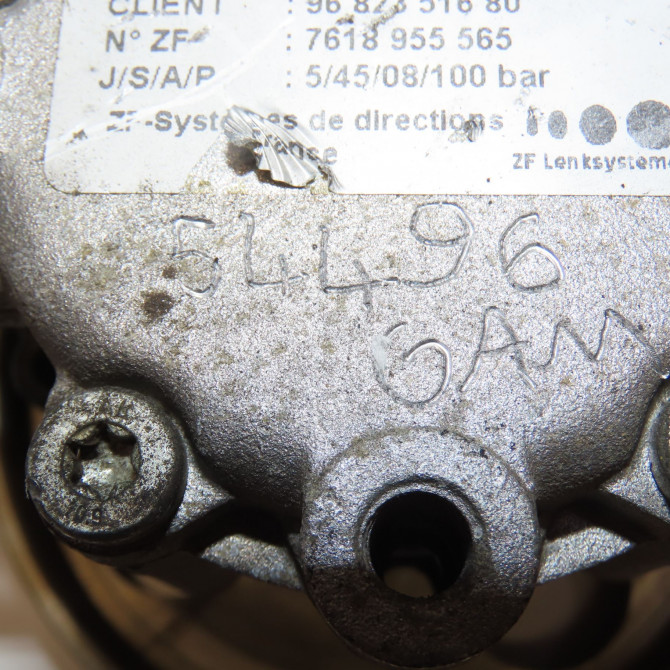 Pompe direction assistee occasion CITROEN C5 II Phase 1 04-2008->... 1.6 HDi 16v 110ch 4007ZR 6