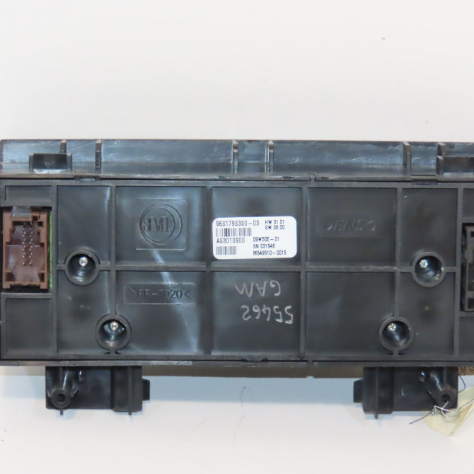 Commande de chauffage occasion CITROEN BERLINGO II Phase 1 05-2008->01-2012 1.6 HDi 8v 110ch 6452K9 2