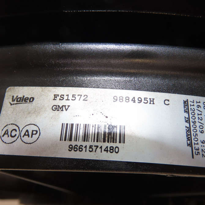 Ventilateur de refroidissement occasion CITROEN BERLINGO II Phase 1 05-2008->01-2012 1.6 HDi 8v 110ch 9828719880 4