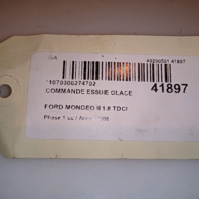 Commande essuie glace occasion FORD MONDEO III Phase 1 06-2007->09-2010 1.8 TDCI 125ch 1834492 5