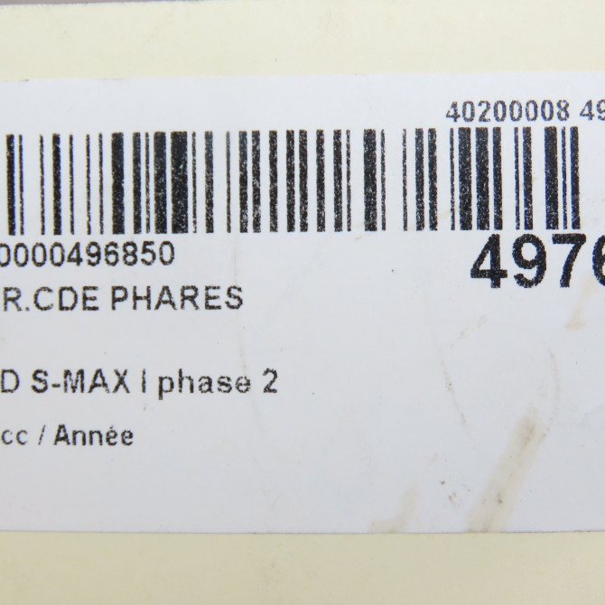 Interrupteur commande de phares occasion FORD S-MAX I phase 2 03-2010->12-2015 1835510 6