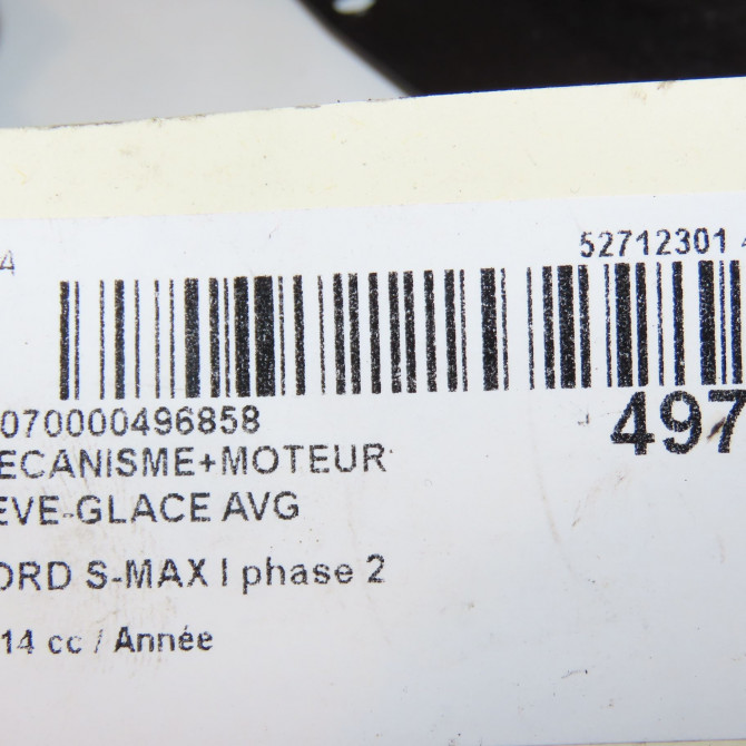 Mecanisme+moteur leve-glace avg occasion FORD S-MAX I phase 2 03-2010->12-2015 1881248 5