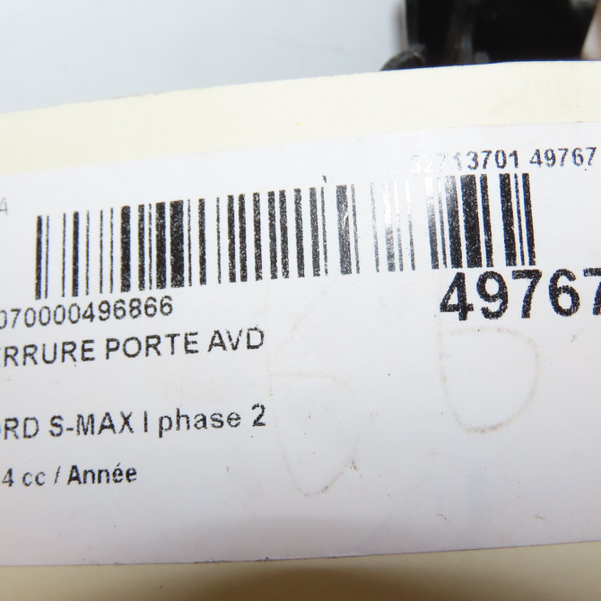 Serrure porte avd occasion FORD S-MAX I phase 2 03-2010->12-2015 1791406 6