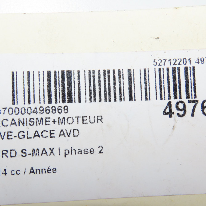 Mecanisme + moteur lève-glace avant droit occasion FORD S-MAX I phase 2 03-2010->12-2015 1881247 6