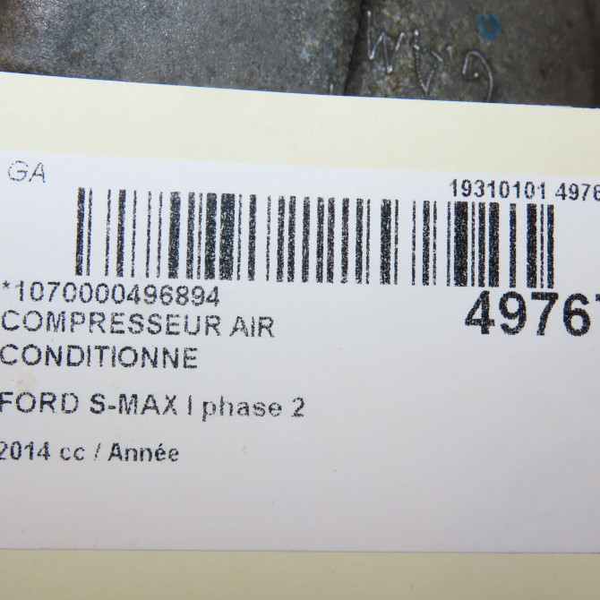 Compresseur air conditionne occasion FORD S-MAX I phase 2 03-2010->12-2015 1852378 8