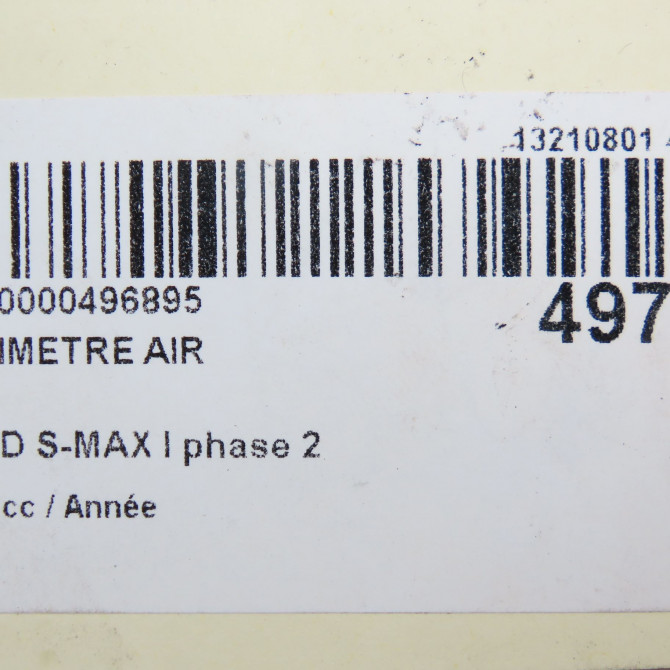Debimetre air occasion FORD S-MAX I phase 2 03-2010->12-2015 4