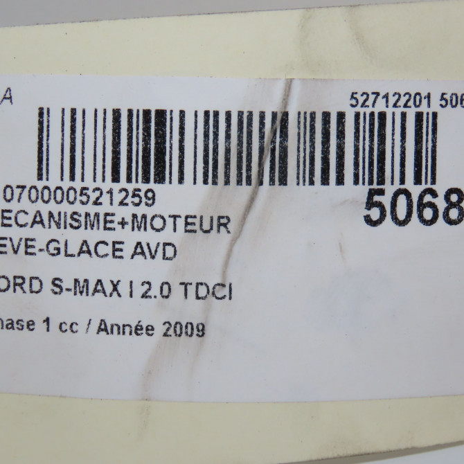 Mecanisme + moteur lève-glace avant droit occasion FORD S-MAX I Phase 1 05-2006->03-2010 2.0 TDCI 140ch 1881247 6
