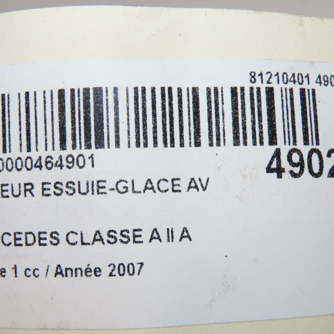 Moteur essuie-glace avant occasion MERCEDES CLASSE A II Phase 1 12-2004->04-2008 A 160 CDI 1698202140 7