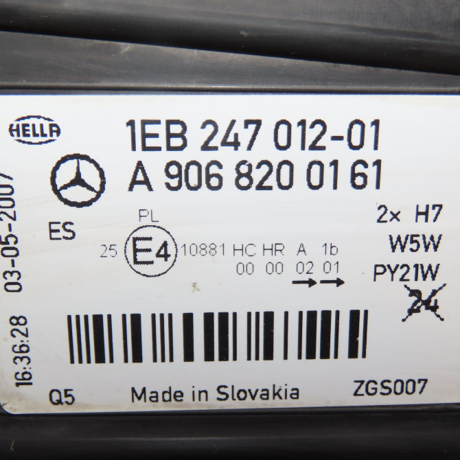 Phare gauche occasion MERCEDES SPRINTER II Phase 1 06-2006->... 311 CDI 109ch 9068205600 4