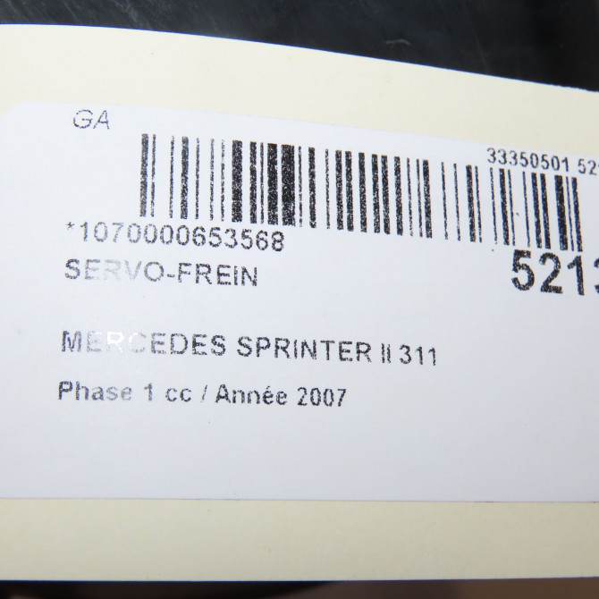 Servo-frein occasion MERCEDES SPRINTER II Phase 1 06-2006->... 311 CDI 109ch 4311927 6