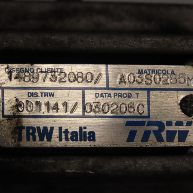 Cremaillere hydraulique occasion PEUGEOT 807 Phase 1 06-2002->12-2014 2.0 HDI 110ch 4000PW 4