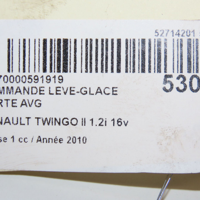 Commande lève-glace porte avant gauche occasion RENAULT TWINGO II Phase 1 06-2007->11-2011 1.2i 16v 75ch 8200214939 4