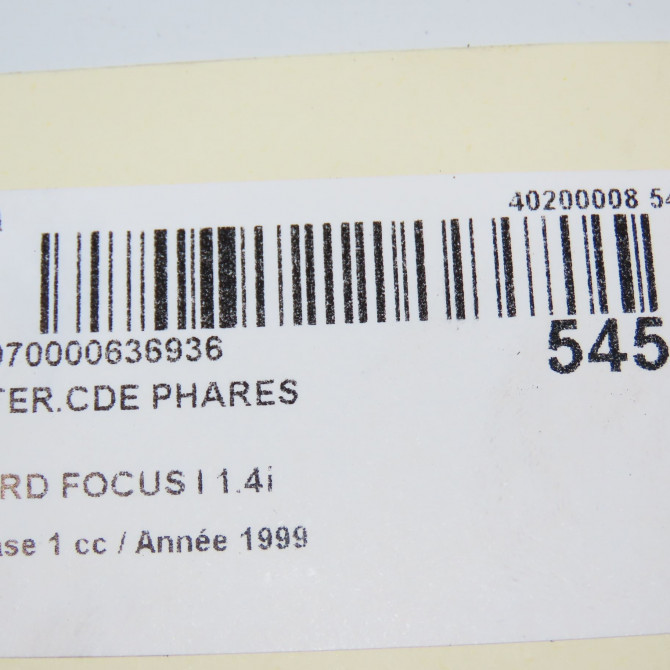 Interrupteur commande de phares occasion FORD FOCUS I Phase 1 10-1998->09-2004 1.4i 1319226 5