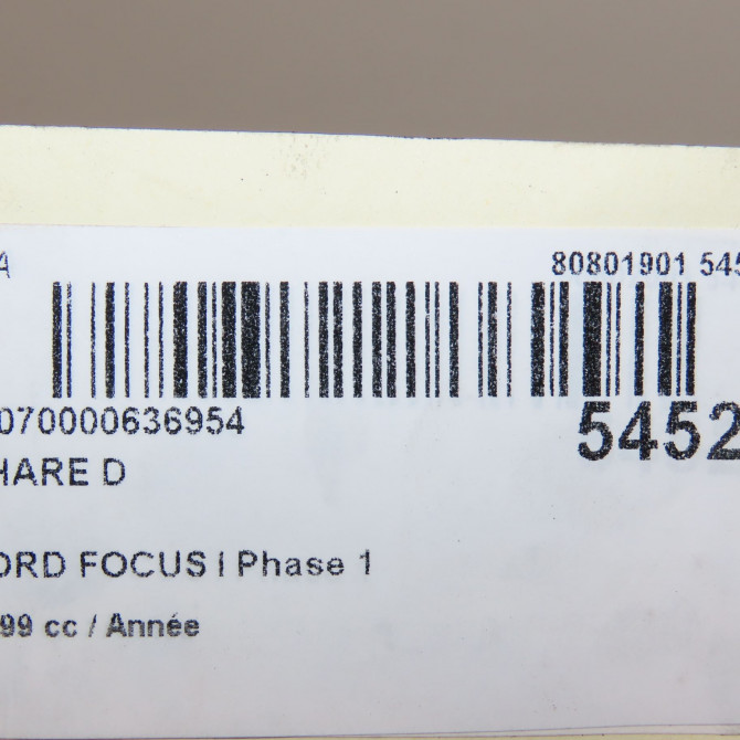 Phare droit occasion FORD FOCUS I Phase 1 10-1998->09-2004 1.4i 1152096 5