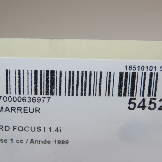 Démarreur occasion FORD FOCUS I Phase 1 10-1998->09-2004 1.4i 1416231 7