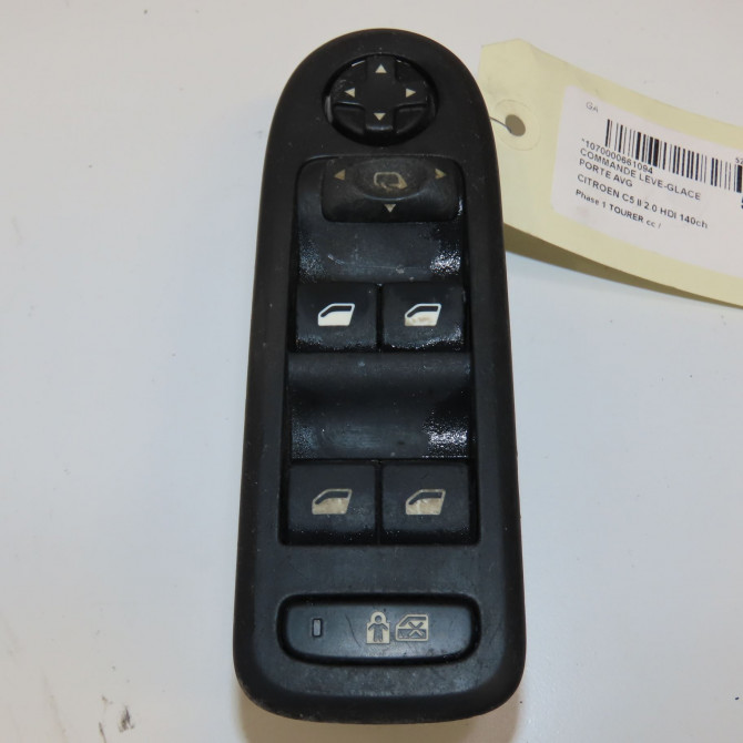 Commande lève-glace porte avant gauche occasion CITROEN C5 II Phase 1 04-1995->04-1999 2.0 HDI 140ch 6490Y3 1