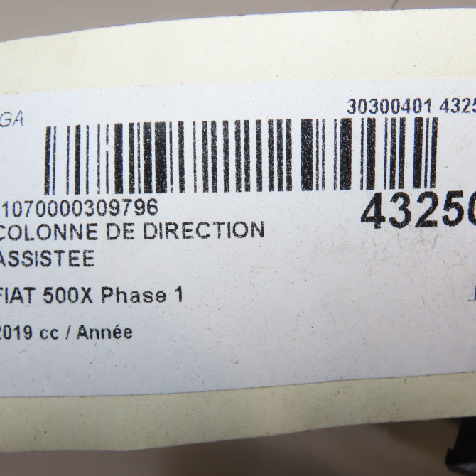 Colonne de direction assistee occasion FIAT 500X Phase 1 11-2014->... 52091011 6