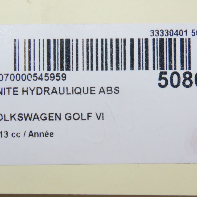 Unité hydraulique ABS occasion VOLKSWAGEN GOLF VI 1K0614517DPBEF 6