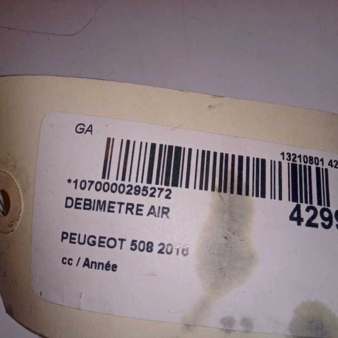 Debimetre air occasion PEUGEOT 508 phase 2 06-2014->... 2.0 HDI 140ch 1920RL 3