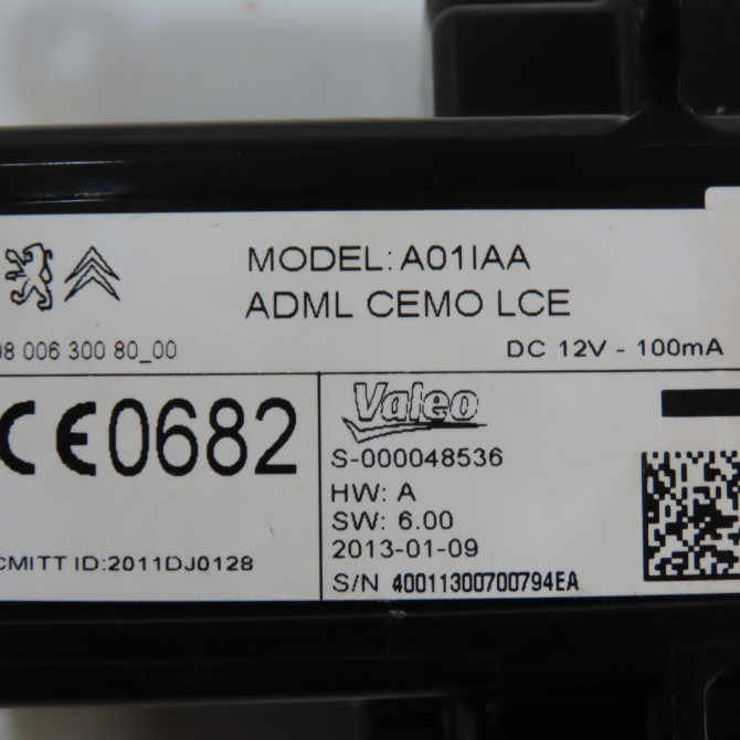 Lecteur de carte occasion CITROEN C4 PICASSO II Phase 1 04-2013->... 1.6 e-HDi 8v 115ch 9800630080 4