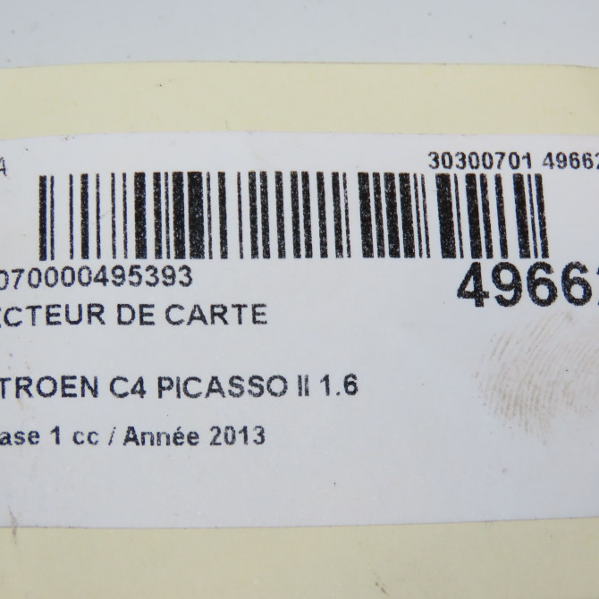 Lecteur de carte occasion CITROEN C4 PICASSO II Phase 1 04-2013->... 1.6 e-HDi 8v 115ch 9800630080 6
