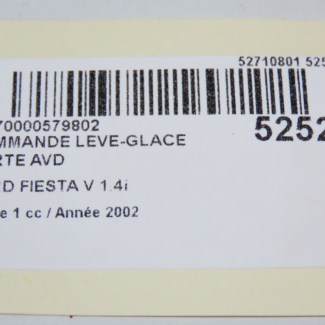Commande lève-glace porte avant droite occasion FORD FIESTA V Phase 1 09-2002->10-2005 1.4i 1107243 4