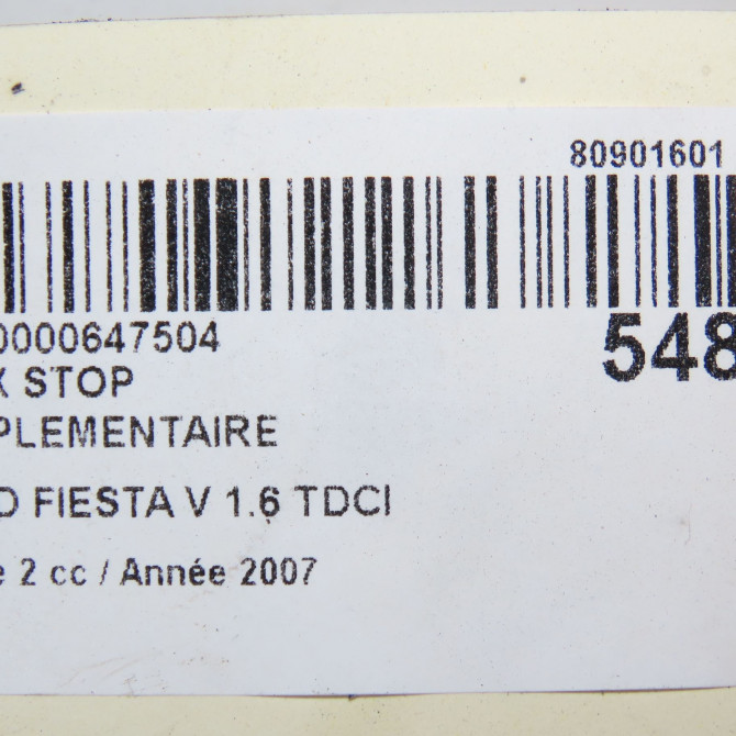 Feux stop supplementaire occasion FORD FIESTA V Phase 2 10-2005->10-2008 1.6 TDCI 1363489 5