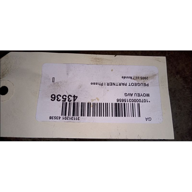 Moyeu avg occasion PEUGEOT PARTNER I Phase 2 11-2002->05-2008 330785 3