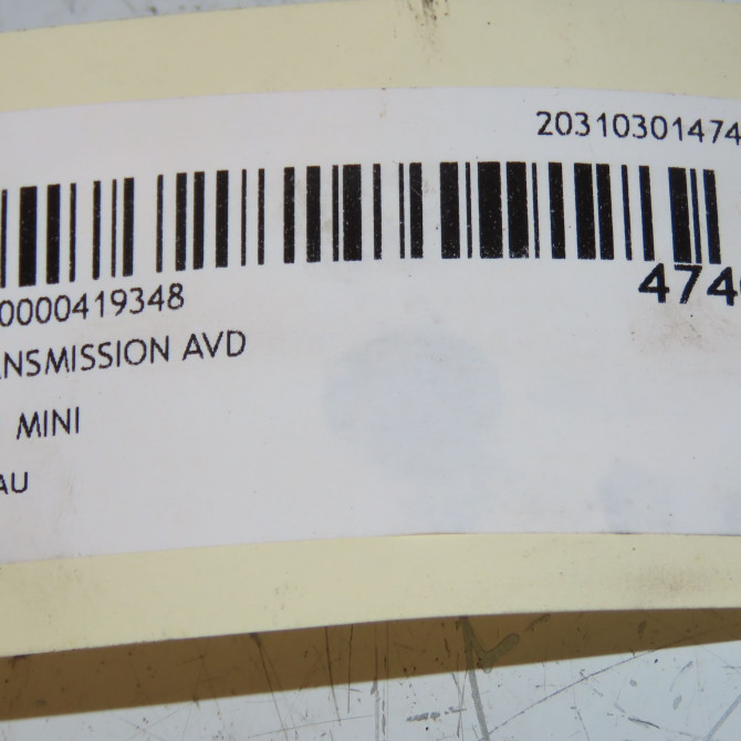 Transmission avant droite occasion MINI MINI I Phase 1 09-2001->07-2004 1.6i 115ch 31607518238 3