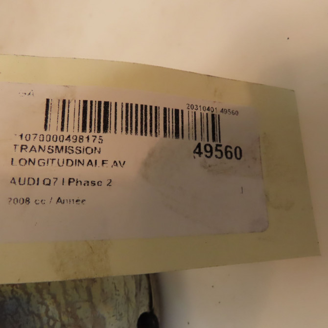 Transmission longitudinale av occasion AUDI Q7 I Phase 2 04-2009->04-2015 7L0521101H 3