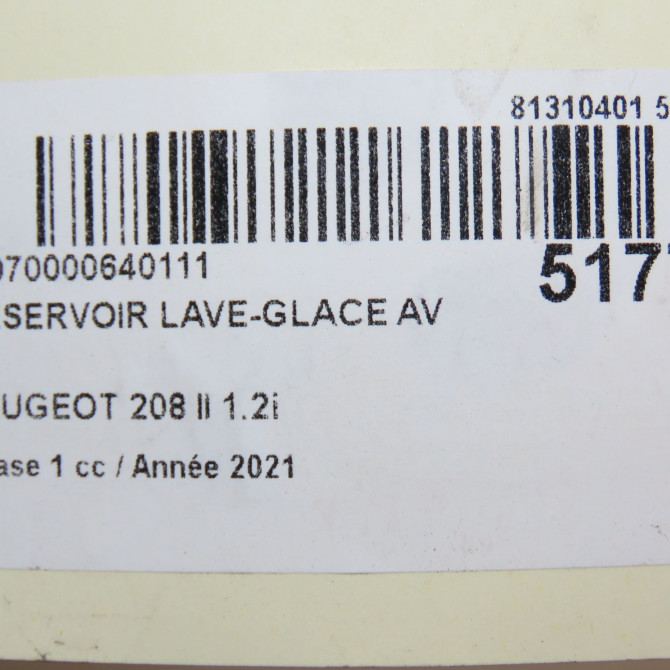 Reservoir lave-glace avant occasion  9836396080 6