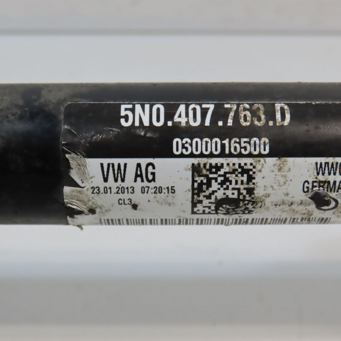Transmission avant gauche occasion VOLKSWAGEN TIGUAN I TIGUAN I Phase 2 2011-04-01->2016-12-31 2.0 TDI 140ch 5N0407761F 5