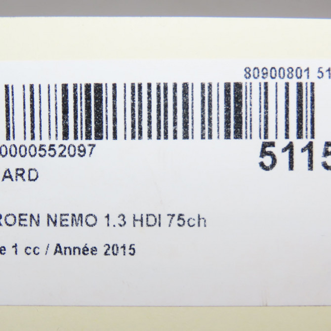 Feu arrière droit occasion CITROEN NEMO Phase 1 09-2008->... 1.3 HDI 75ch 1624216980 6