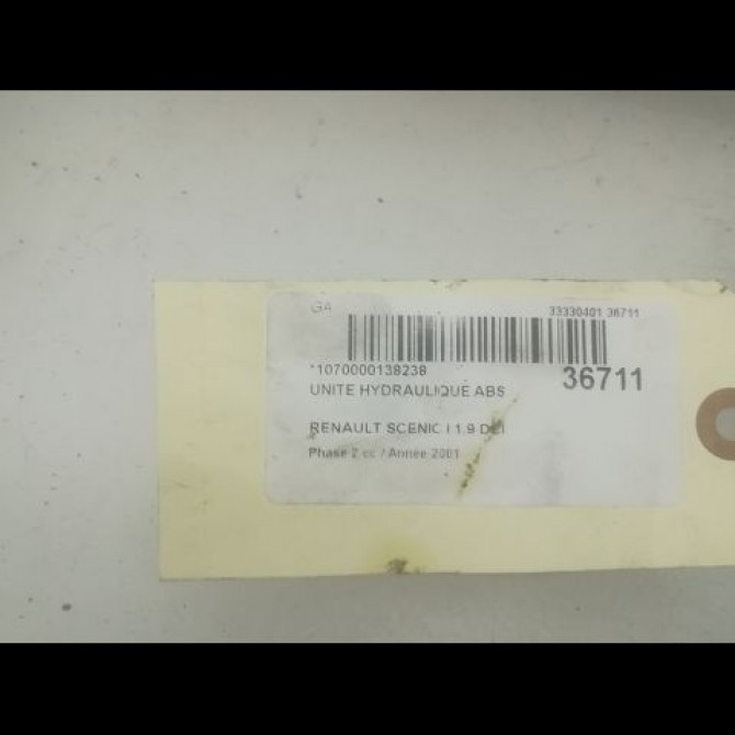Unité hydraulique ABS occasion RENAULT SCENIC I Phase 2 08-1999->06-2003 1.9 DCI 100ch 7701045832 3
