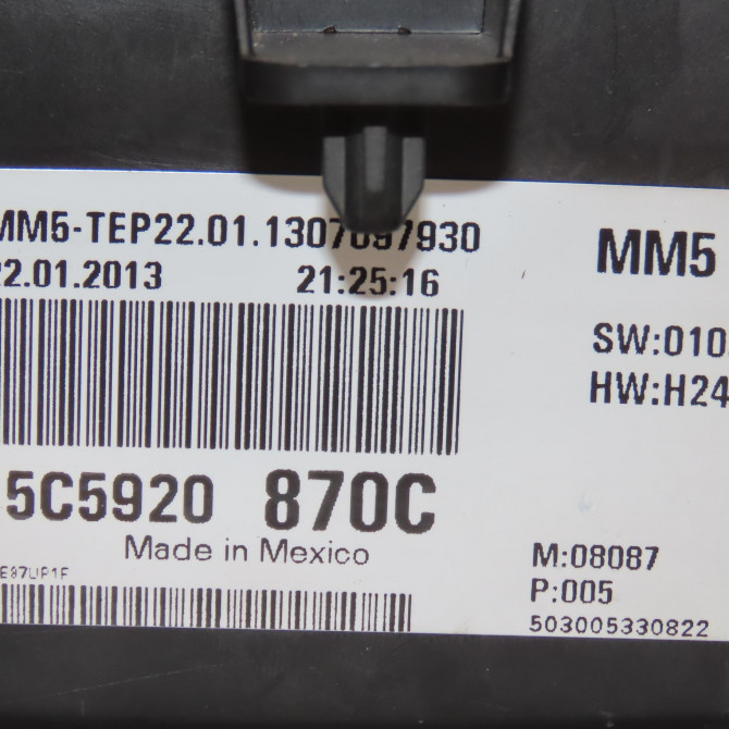 Compteur occasion VOLKSWAGEN NEW BEETLE II phase 1 09-2011->... 1.6 TDI 105ch 5C5920870CX 3