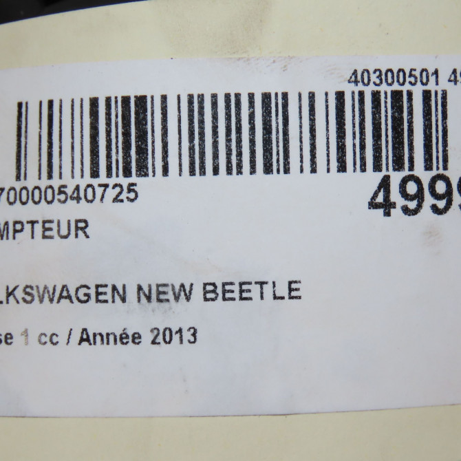 Compteur occasion VOLKSWAGEN NEW BEETLE II phase 1 09-2011->... 1.6 TDI 105ch 5C5920870CX 6