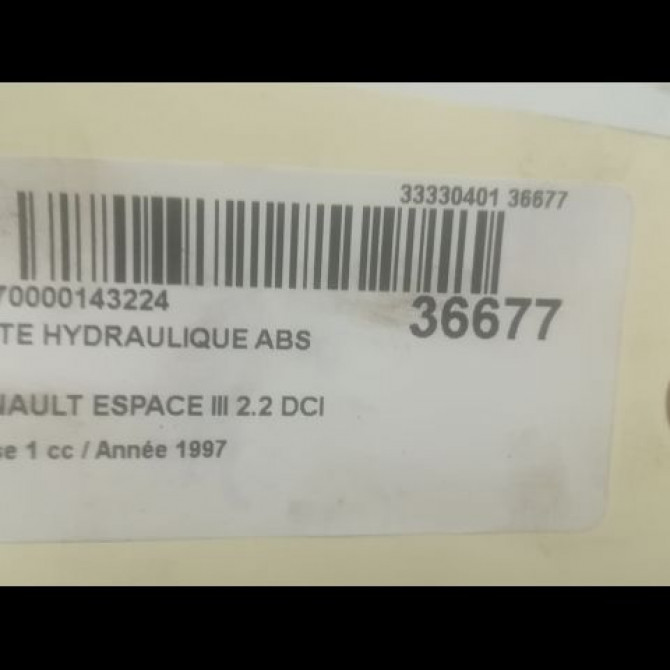 Unité hydraulique ABS occasion RENAULT ESPACE III Phase 1 12-1996->09-2002 2.2 DCI 115ch 6025370660 3