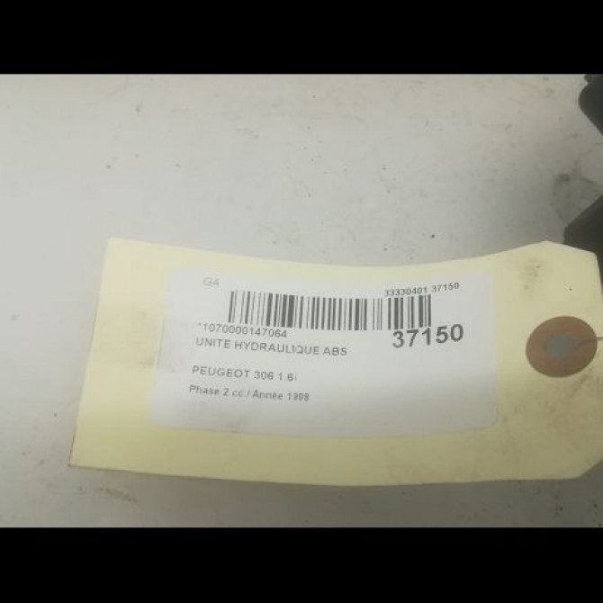 Unité hydraulique ABS occasion PEUGEOT 306 Phase 2 04-1997->03-2002 1.6i 454134 3