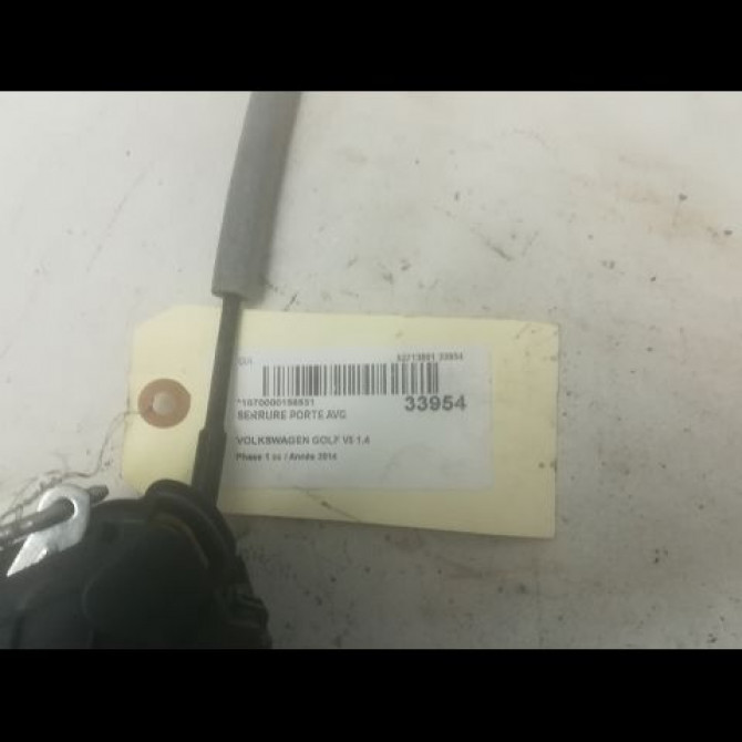 Serrure porte avg occasion VOLKSWAGEN GOLF VII GOLF VII Phase 1 2012-10-01->2017-06-30 1.4 TSI 150ch 5K1837015H 3