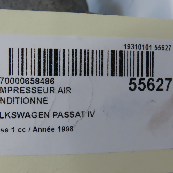 Compresseur air conditionne occasion VOLKSWAGEN PASSAT IV Phase 1 10-1996->10-2000 1.9 TDI 110ch 8D0260805MX 8